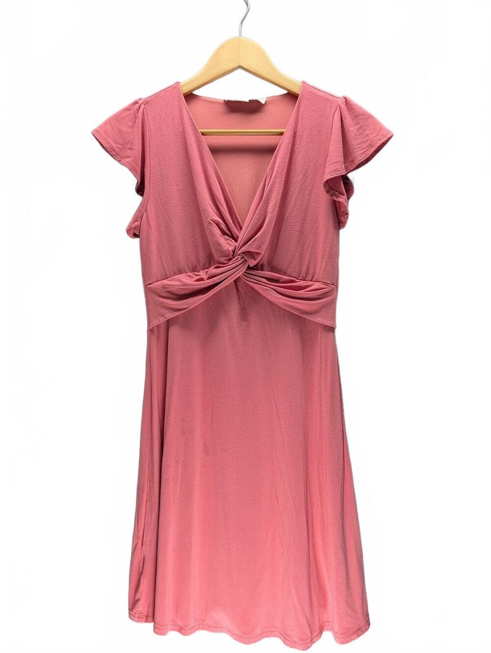 LOFT Petites XXS Pink Twist Front Dress